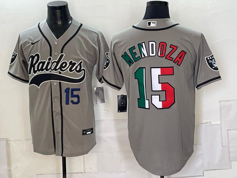 Men 2026 Oakland Raiders #15 Mendoza black Nike Limited NFL Jersey 093005->oakland raiders->NFL Jersey